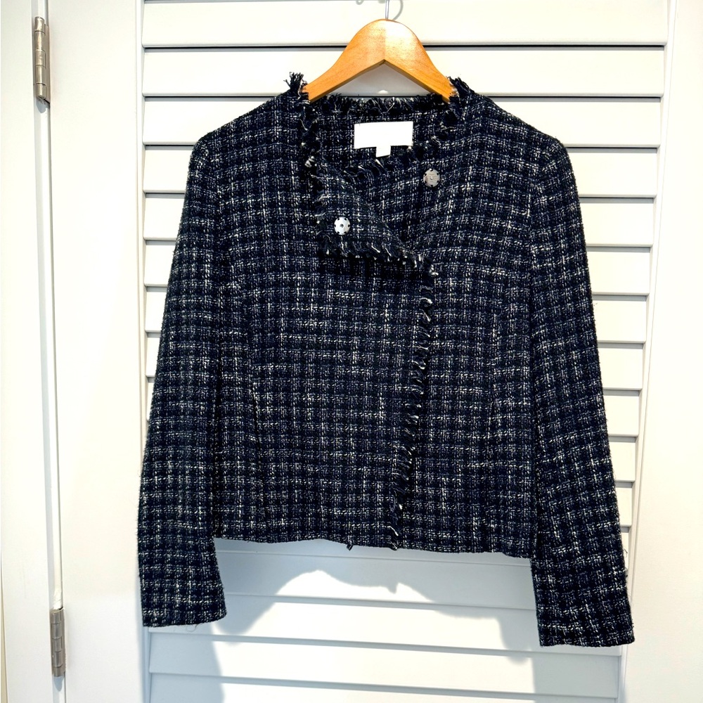Boss Navy Tweed Blazer